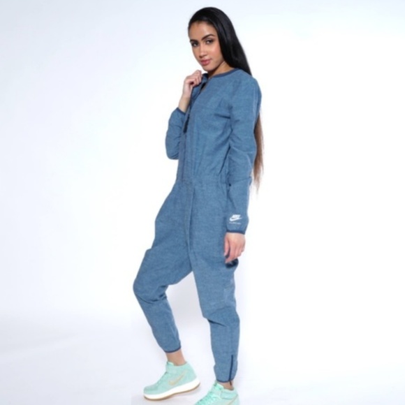 all blue nike jumpsuit